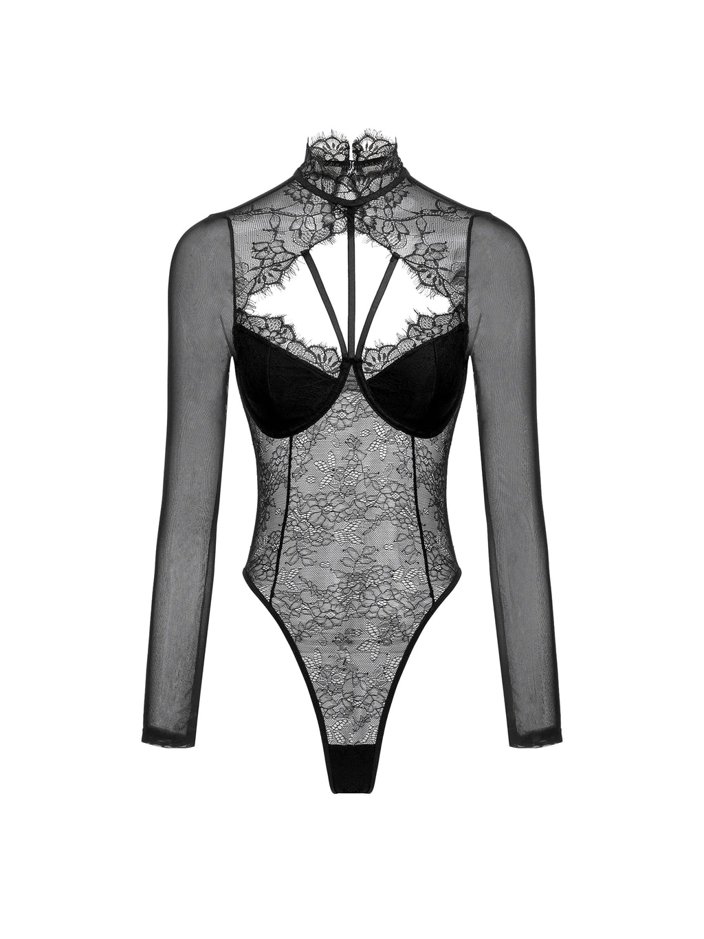 Lace Long Sleeve Jumpsuit