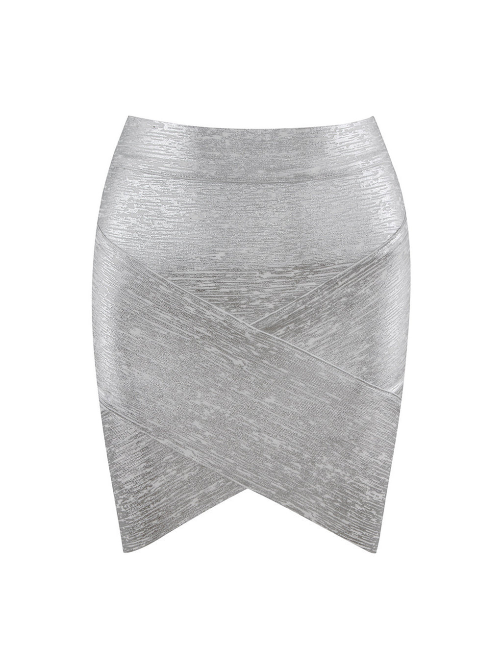 High Waist Cross Bandage Mini Skirt