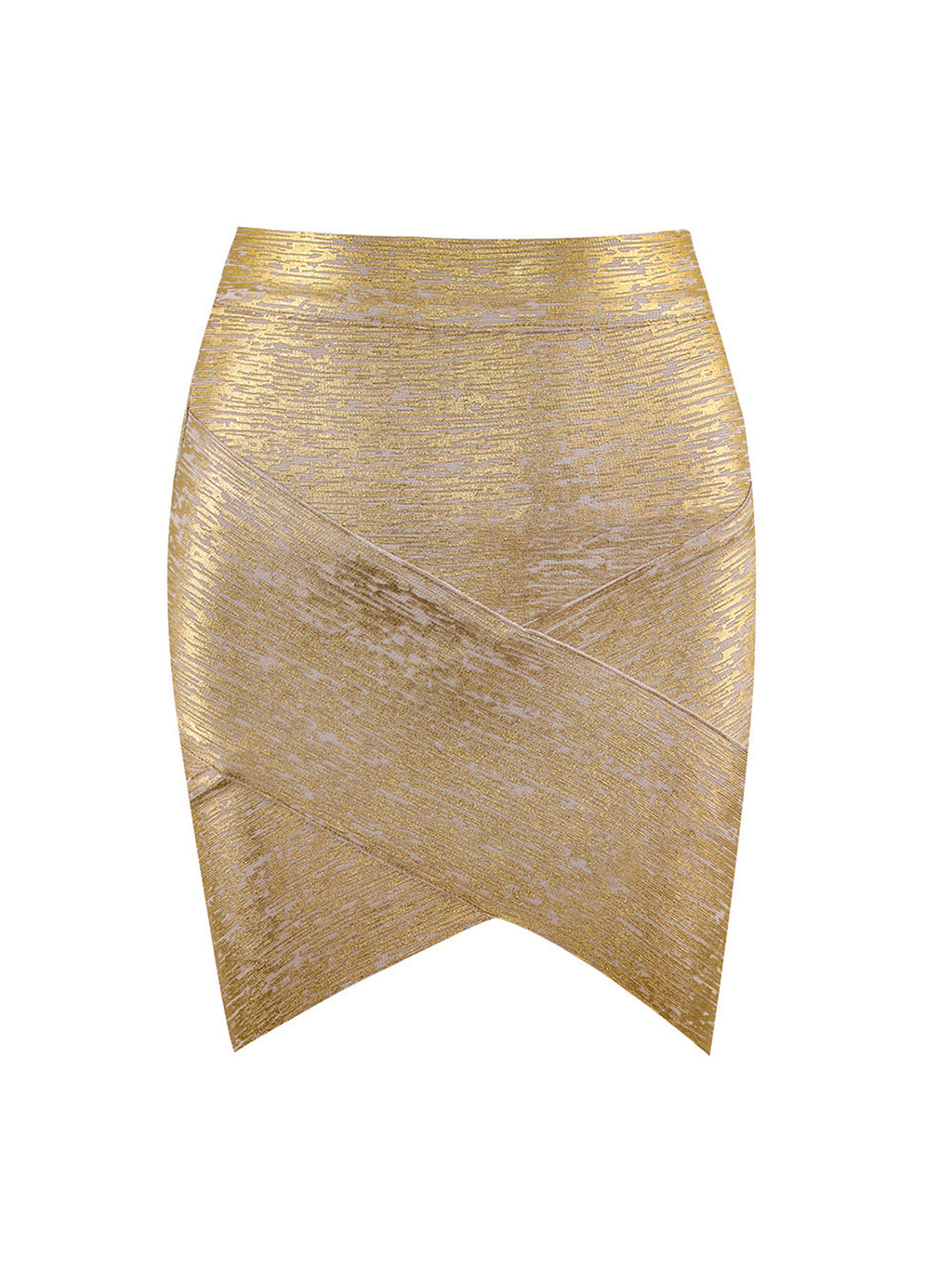 High Waist Cross Bandage Mini Skirt