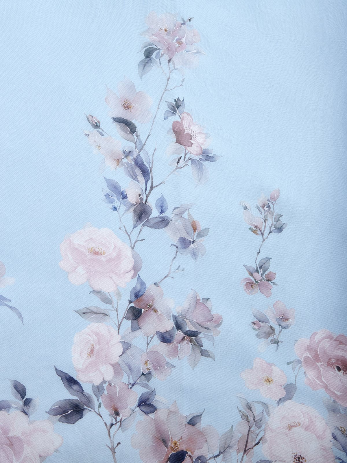 Floral Chiffon Sleeveless A-Line Dress with V Neck