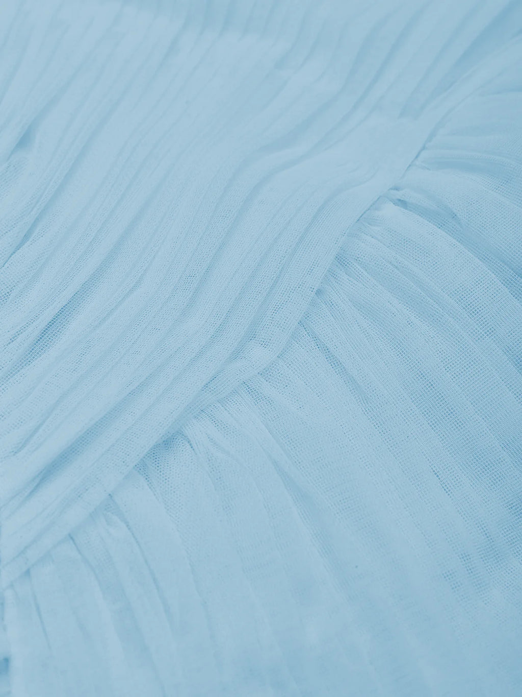 Ruched Tulle Strapless Dress with Slit Design