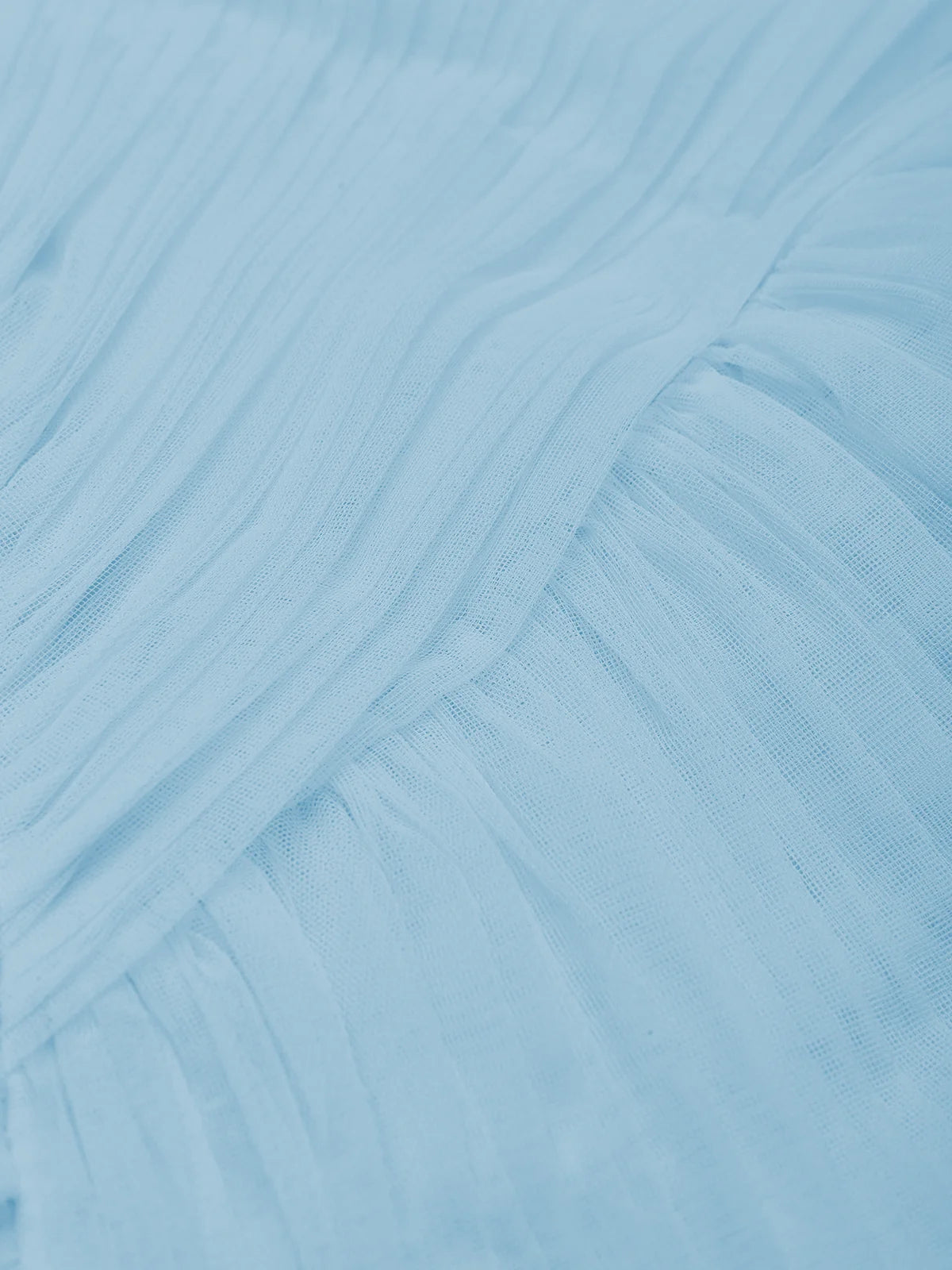 Ruched Tulle Strapless Dress with Slit Design