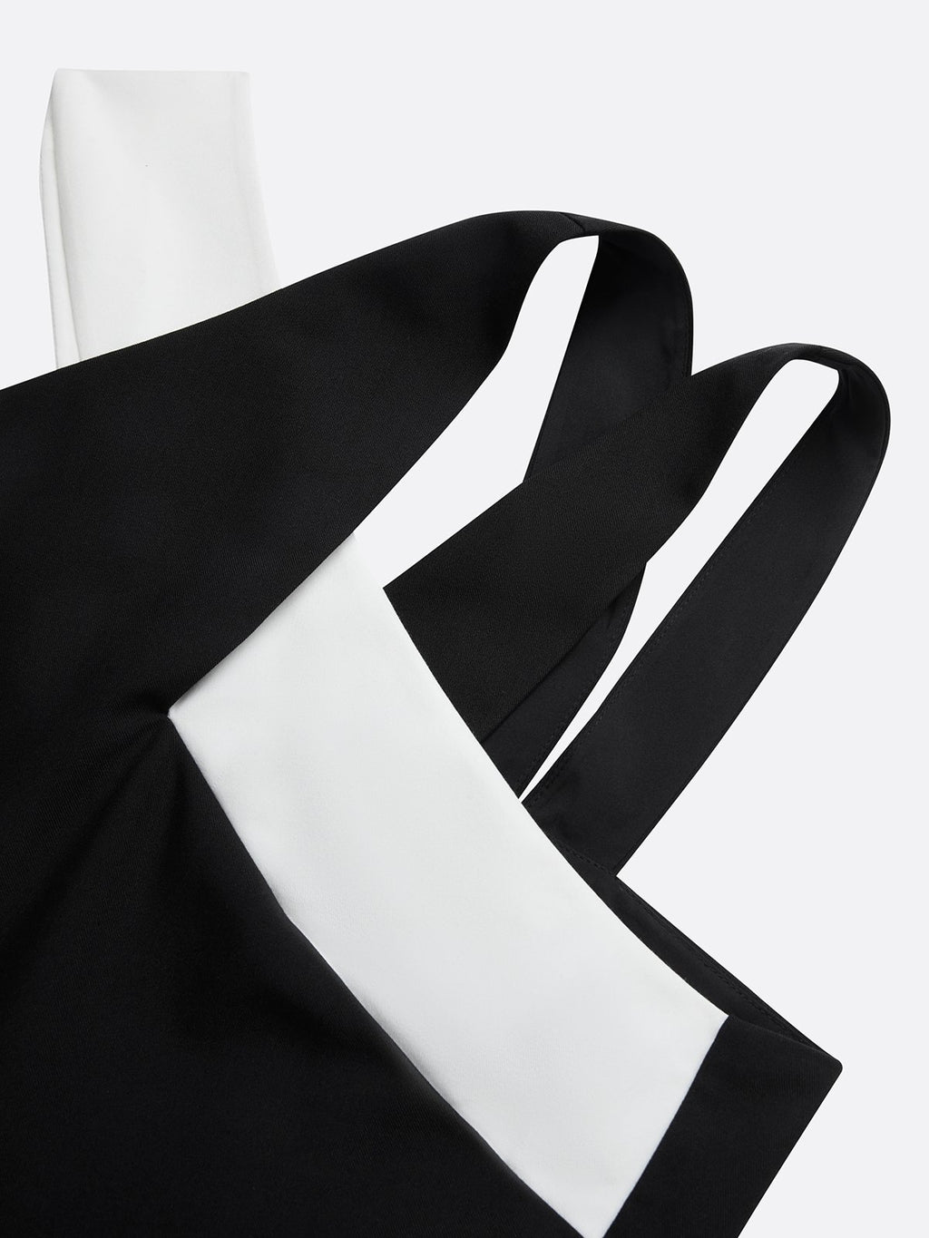 Asymmetric Color Block Crepe Jumpsuit with Pocket