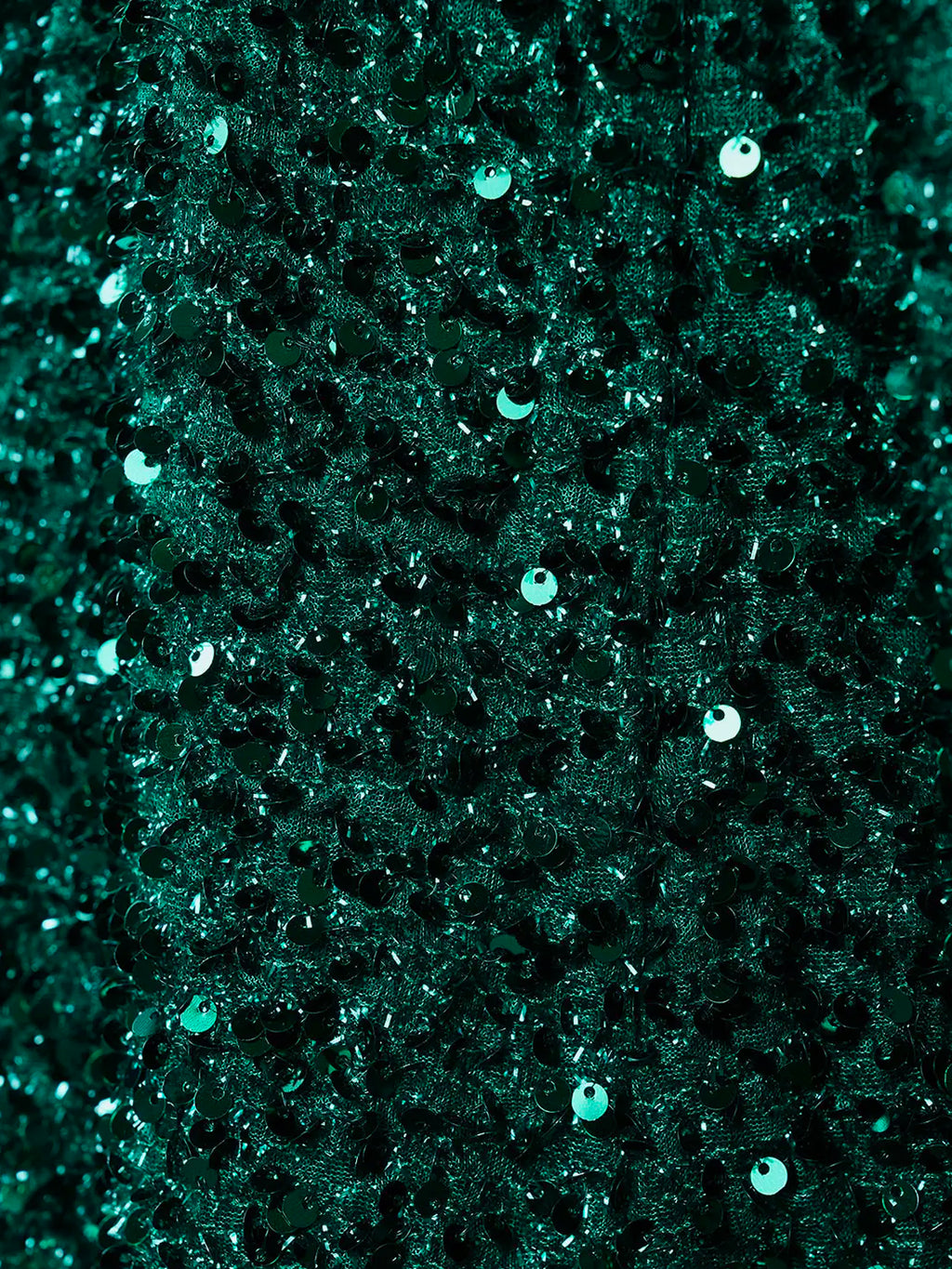 Emerald Mermaid Sequins Dress with Ruched Back